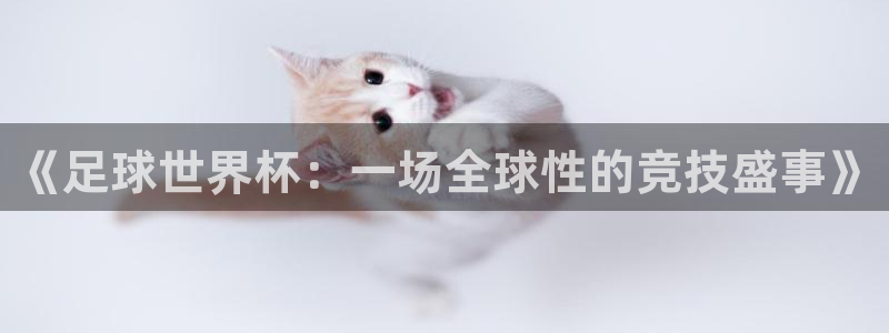 世界杯官网：《足球世界杯：一场全球性的竞技盛事》
